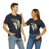Stained Glass Velociraptor - Short Sleeve Tee
